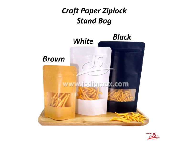 Craft Paper Ziplock Stand Bag